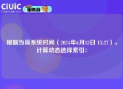 根据当前系统时间（2024年6月13日 15:27），计算动态选择索引：